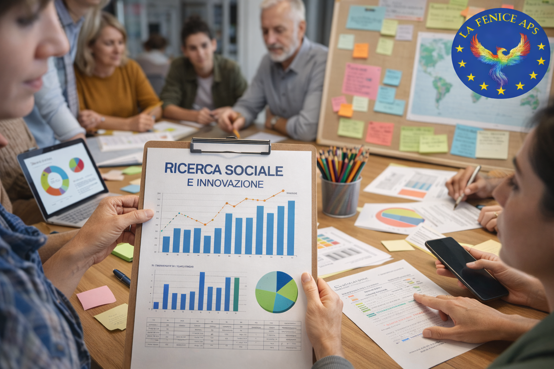 Gruppo di lavoro impegnato in un progetto di ricerca